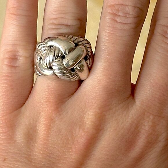 David Yurman Belmont Curb Ring – Sterling Silver, Size 7 Discontinued Rare Model - Picture 1 of 8